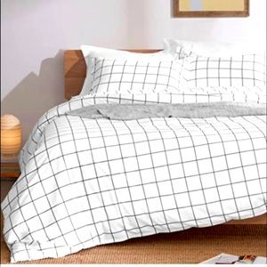 Grid duvet cover